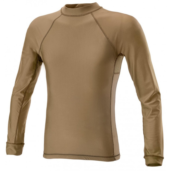 Tee-shirt manches longues Lycra + Mesh Coyote - DEFCON 5