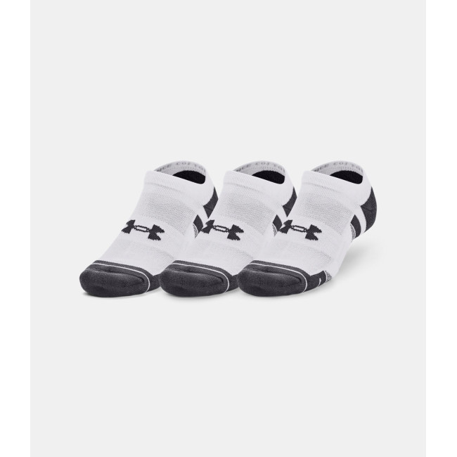 Zestaw 3 par skarpetek UA Performance Cotton No Show - Białe - Under Armour