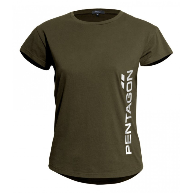 Dames whisper t-shirt "Pentagon Vertical" RAL7013 - Pentagon
