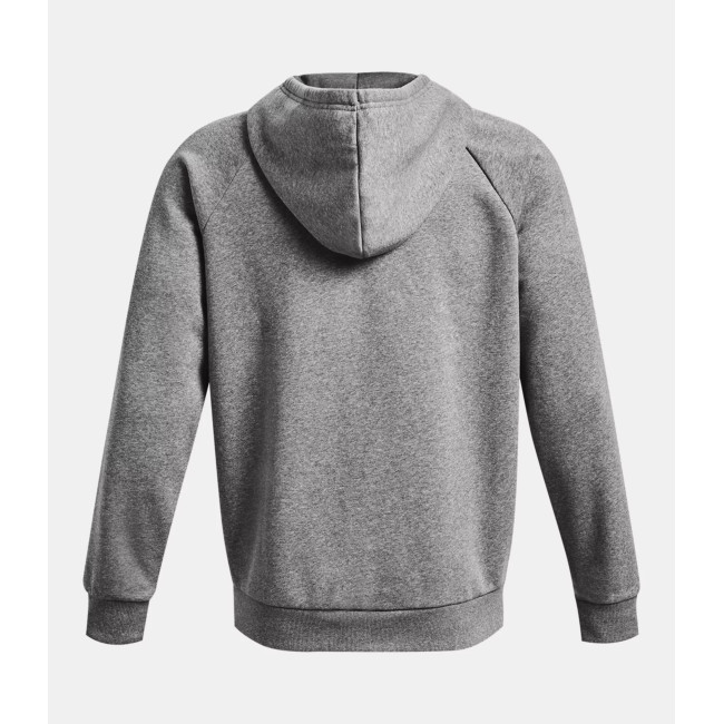 Bluza z kapturem Full-Length męska UA Rival - Szary Melanż / Biała - Under Armour