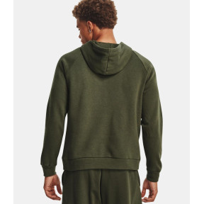 Bluza z kapturem polar męska UA Rival Logo - Zielony Oliwkowy - Under Armour