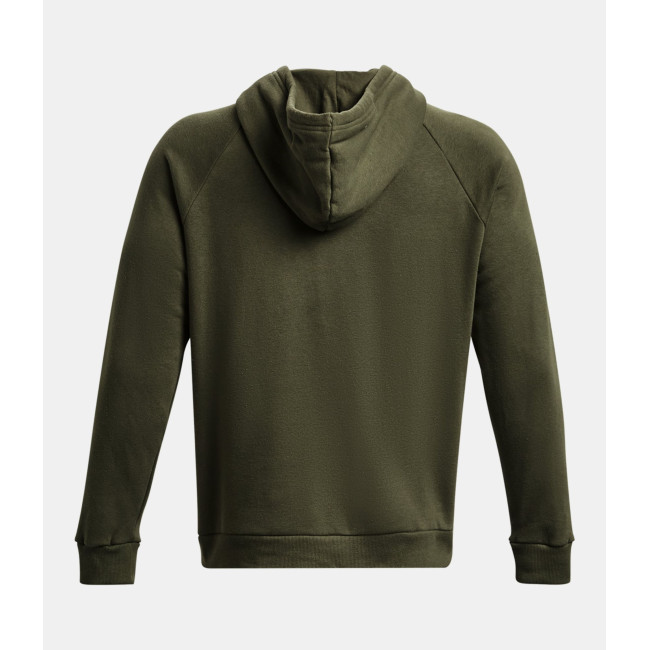 Hoodie polaire homme UA Rival Logo - Vert Olive - Under Armour