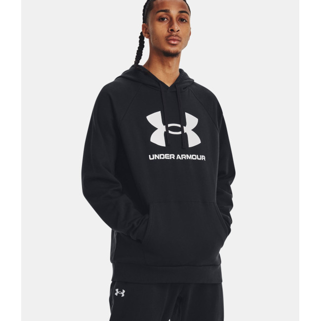 Hoodie polaire homme UA Rival Logo - Noir - Under Armour