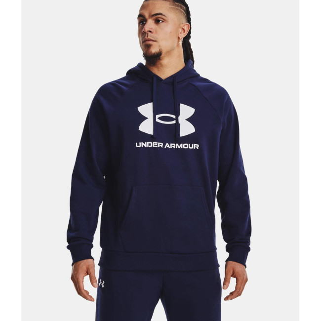 UA Rival Logo Fleece-Hoodie Herren - Marineblau - Under Armour