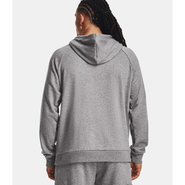 Hoodie fleece heren UA Rival - Gemêleerd Grijs / Wit - Under Armour