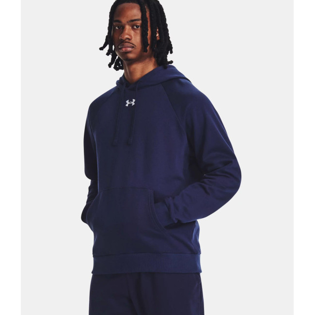 Hoodie polaire homme UA Rival - Bleu Marine - Under Armour