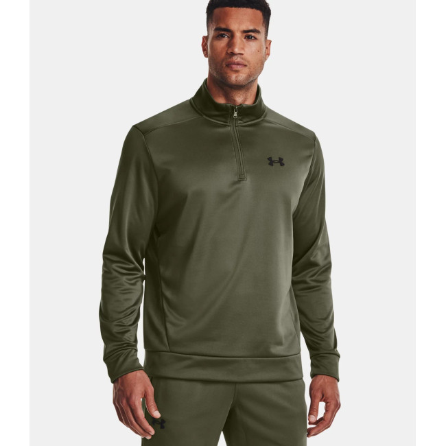 Hoodie homme Armour Fleece® ¼ Zip - Vert Olive - Under Armour