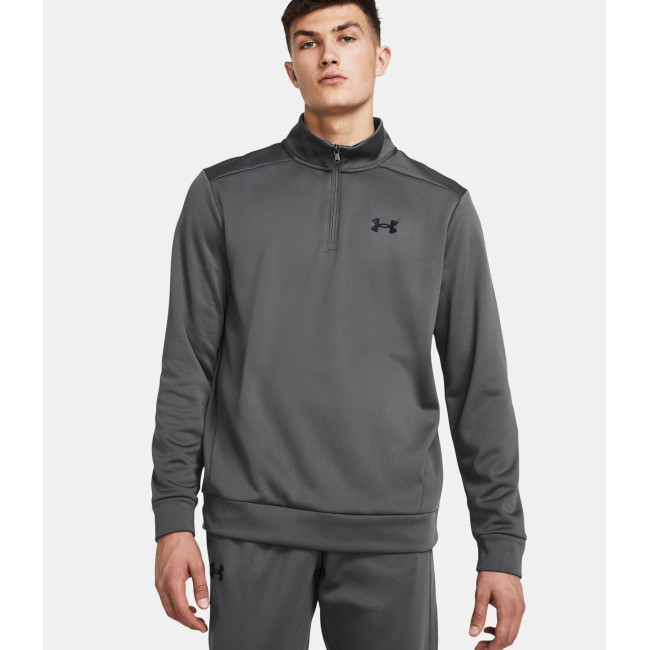 Hoodie homme Armour Fleece® ¼ Zip - Gris Pierre - Under Armour