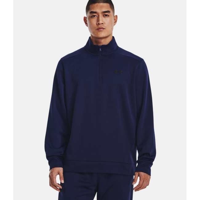 Hoodie homme Armour Fleece® ¼ Zip - Bleu Marine - Under Armour
