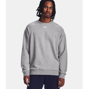 Heren fleece top UA Rival - Grijs Gemêleerd / Wit - Under Armour