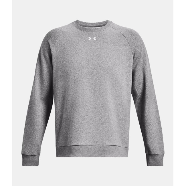 Heren fleece top UA Rival - Grijs Gemêleerd / Wit - Under Armour