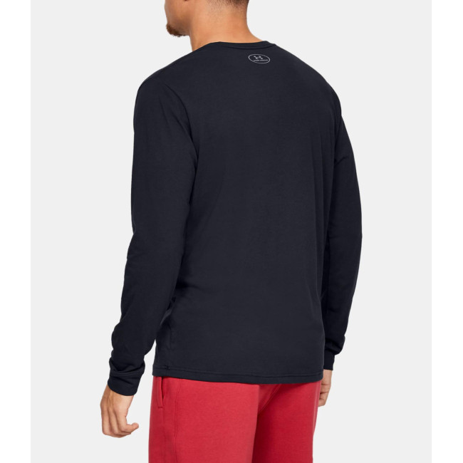 UA Sportstyle Langarm-Oberteil mit Logo auf der linken Brust - Schwarz - Under Armour