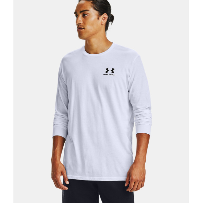 Haut à manches longues UA Sportstyle logo poitrine gauche - Blanc - Under Armour
