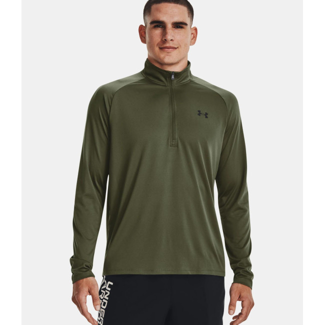 Haut à manches longues et ½ zip UA Tech™ pour homme - Vert Olive - Under Armour
