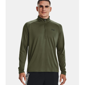 Longsleeve shirt met ½ rits UA Tech™ voor heren - Olijfgroen - Under Armour