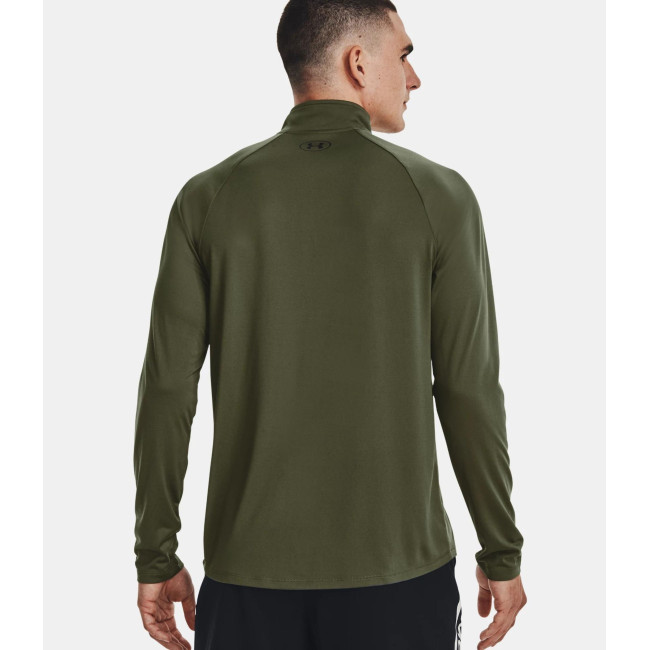 Koszulka z długimi rękawami i ½ zamkiem UA Tech™ dla mężczyzn - Zielony Oliwkowy - Under Armour