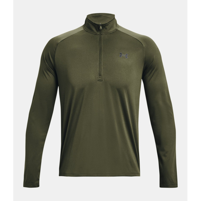 UA Tech™ Langarm ½ Zip Herren-Oberteil - Olivgrün - Under Armour