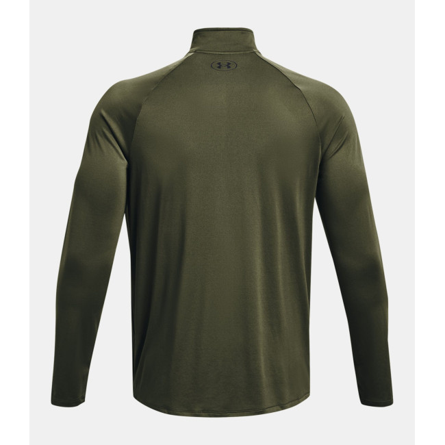 Koszulka z długimi rękawami i ½ zamkiem UA Tech™ dla mężczyzn - Zielony Oliwkowy - Under Armour
