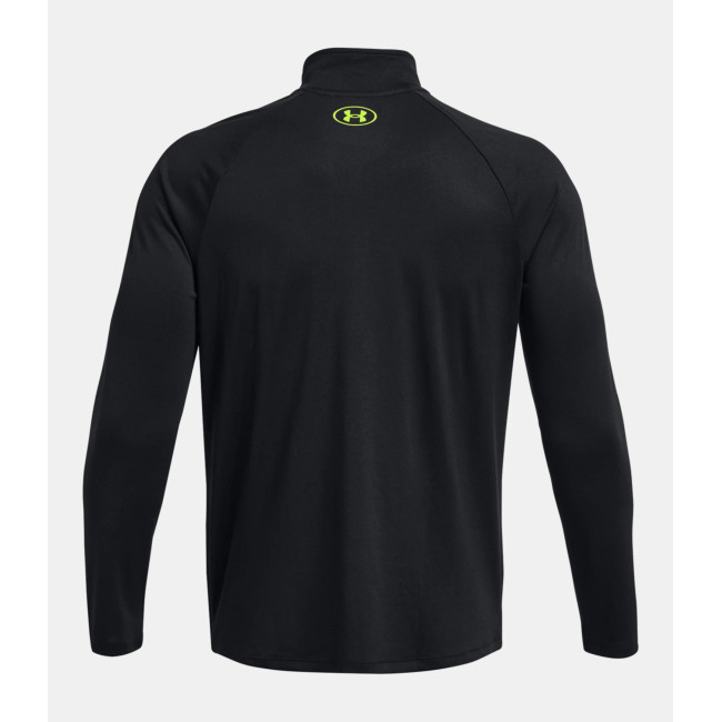 Haut à manches longues et ½ zip UA Tech™ pour homme - Noir / Jaune - Under Armour