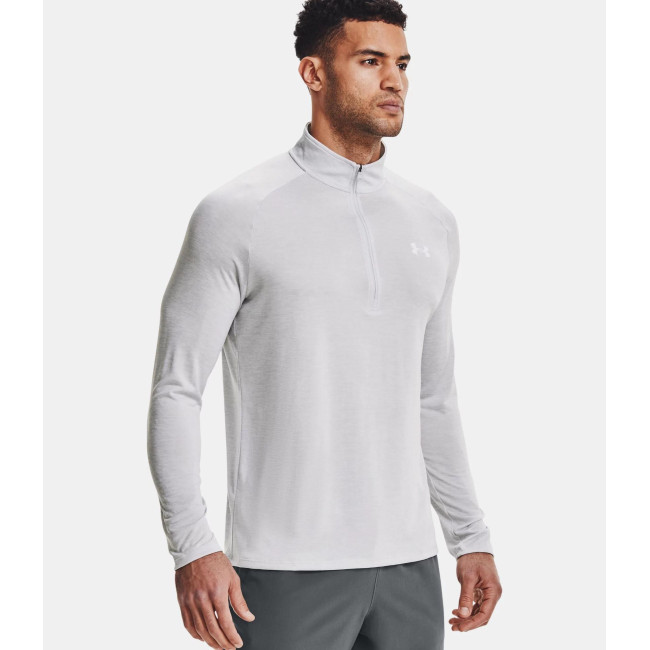 UA Tech™ Langarm-Shirt mit ½ Reißverschluss für Herren - Halo Grau - Under Armour