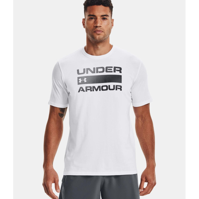 Haut à manches courtes griffé UA Team Issue - Blanc - Under Armour