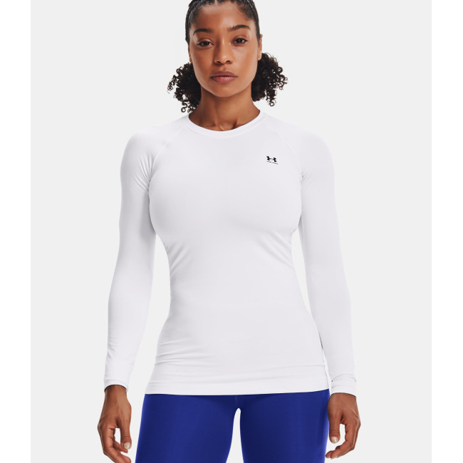 Koszulka z wysokim kołnierzem UA Authentics dla kobiet - Biały - Under Armour