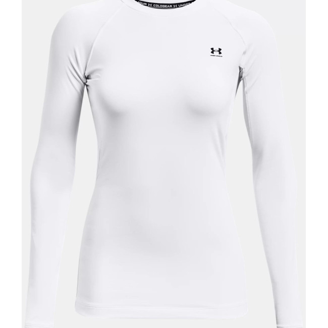Koszulka z wysokim kołnierzem UA Authentics dla kobiet - Biały - Under Armour