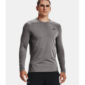 Enganliegendes ColdGear® Armour Rundhals-Oberteil für Herren - Anthrazitgrau / Schwarz - Under Armour