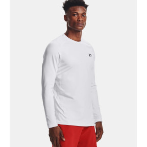 Haut à col ras du cou ajusté ColdGear® Armour pour homme - Blanc - Under Armour