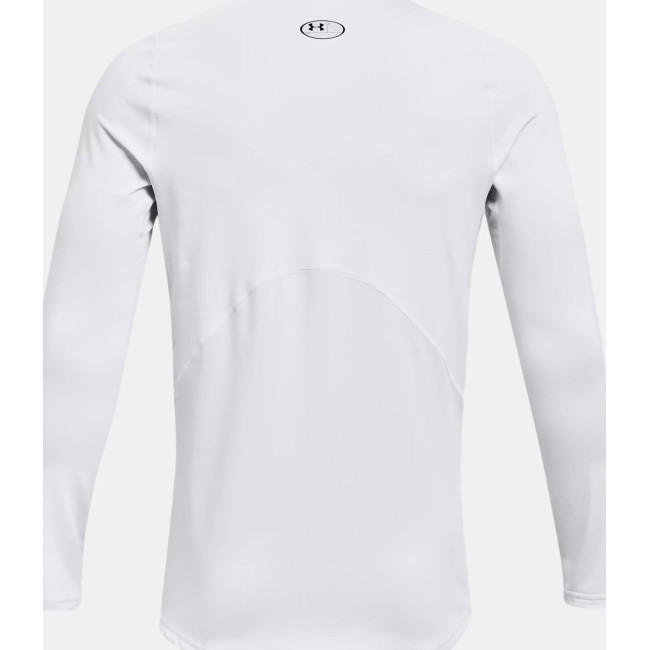 Haut à col ras du cou ajusté ColdGear® Armour pour homme - Blanc - Under Armour