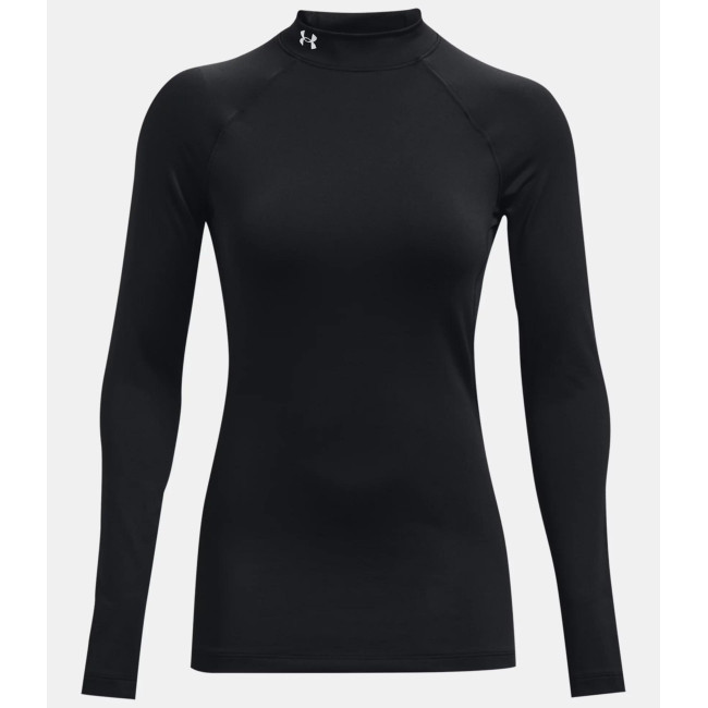 Koszulka z wysokim kołnierzem UA Authentics dla kobiet - Czarny - Under Armour