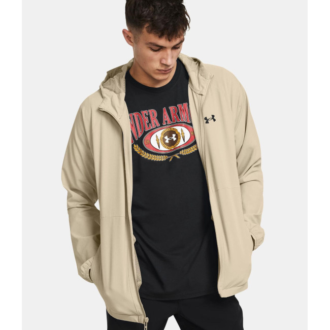 UA Stretch Woven Windjacke für Herren - Khaki - Under Armour