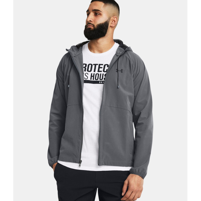 Coupe-vent homme UA Stretch Woven - Gris Anthracite - Under Armour