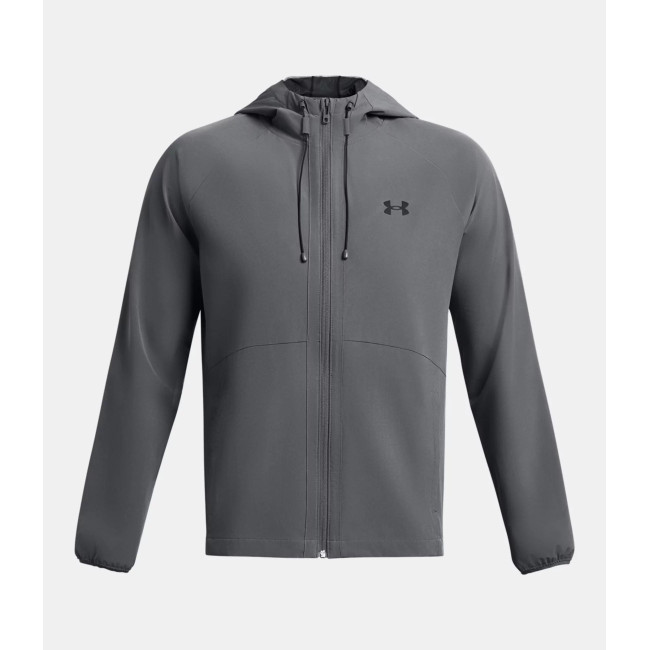 Wiatrówka męska UA Stretch Woven - Szary Antracyt - Under Armour