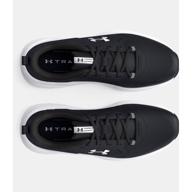 Chaussures homme UA Commit 4 - Noir / Blanc - Under Armour