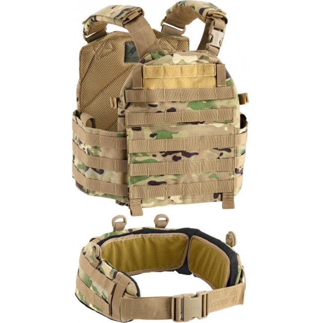 Gilet de combat porte plaque / ceinturon MOLLE MultiCam - Defcon 5