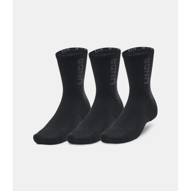 UA 3-Maker 3er-Pack Mid-Crew Socken - Schwarz - Under Armour
