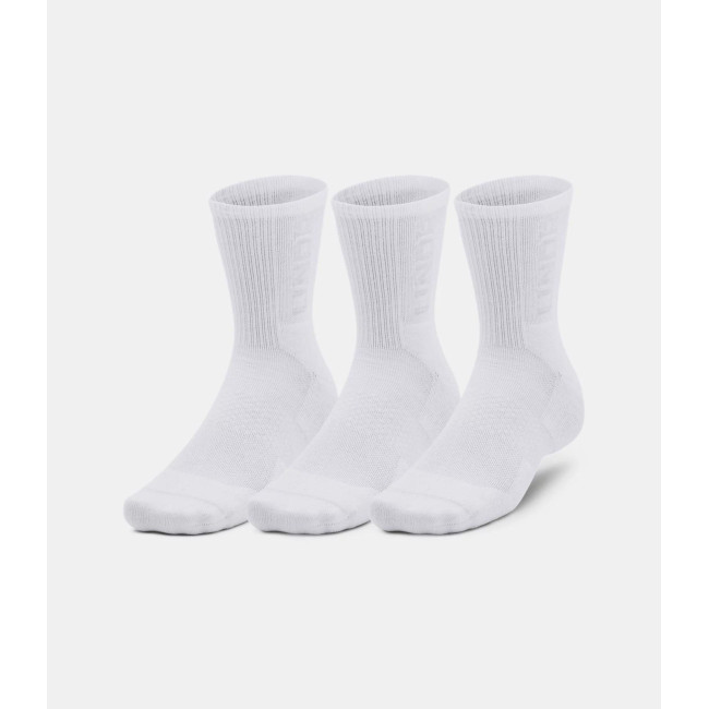 Chaussettes UA 3-Maker 3-Pack Mid-Crew - Blanc - Under Armour