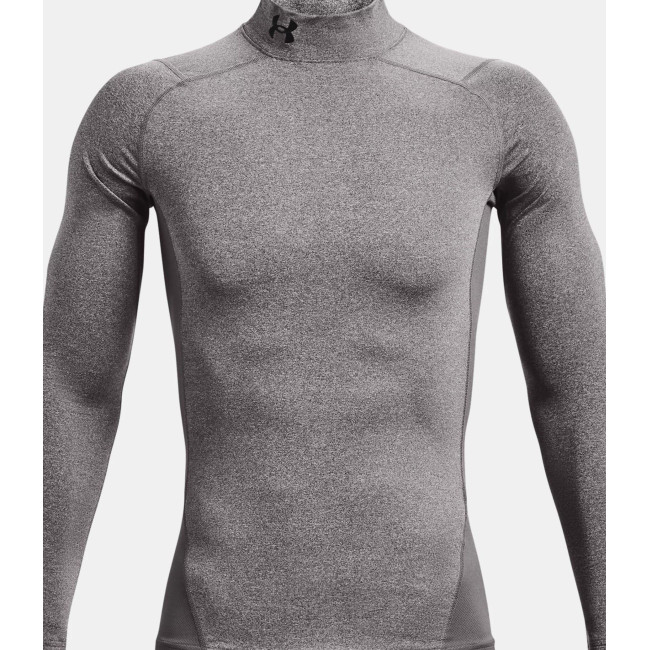 Compressie baselayer met hoge hals ColdGear® Armour voor heren - Houtskoolgrijs / Zwart - Under Armour