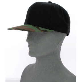 Casquette Classic Snapback 2-Tone Camo noir/camo vert - Flexfit