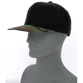 Snapback Pet Classic 2-Tone Camo zwart/camo groen - Flexfit