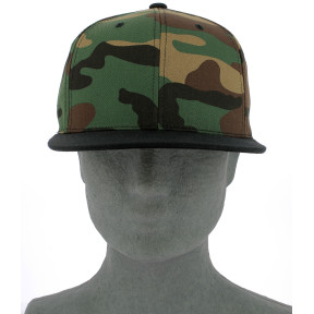 Czapka Classic Snapback 2-Tone Camo zielona camo/czarna - Flexfit