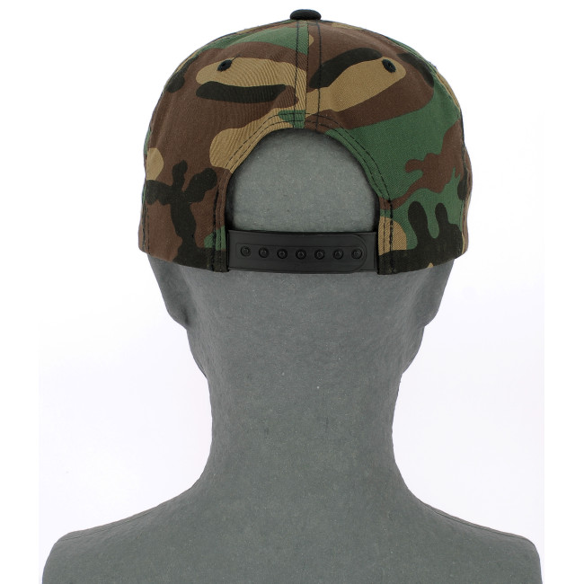 Czapka Classic Snapback 2-Tone Camo zielona camo/czarna - Flexfit