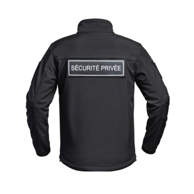 Softshell-Jacke Sécu-One FLAP Private Sicherheit Schwarz - A10 Equipment