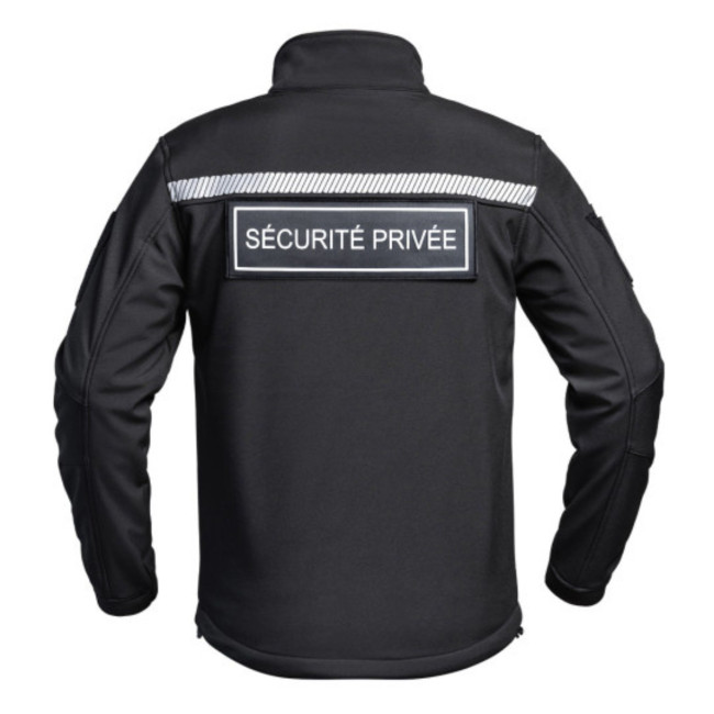 Softshell jas Sécu-One HV-TAPE Particuliere Beveiliging Zwart - A10 Equipment