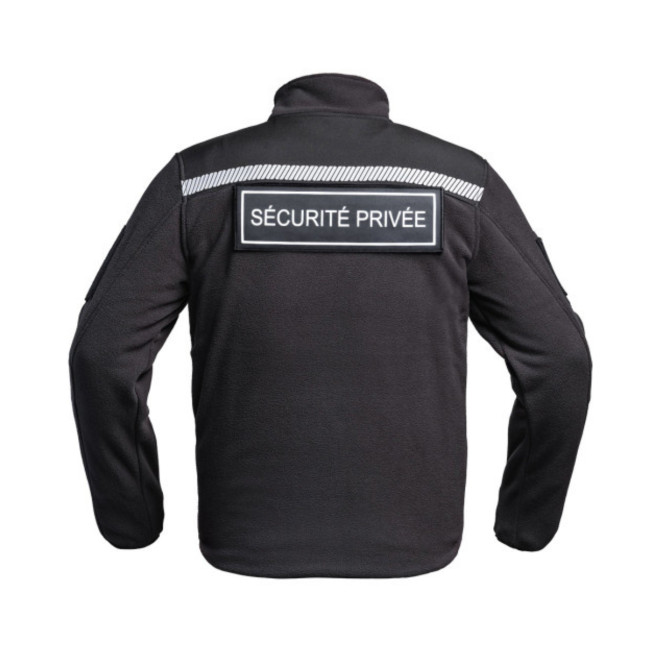 Fleece-Weste Sécu-One HV-TAPE Private Sicherheit Schwarz - A10 Equipment
