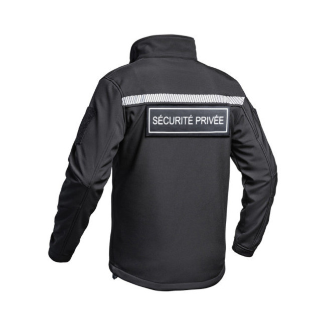 Softshell jas Sécu-One HV-TAPE Particuliere Beveiliging Zwart - A10 Equipment