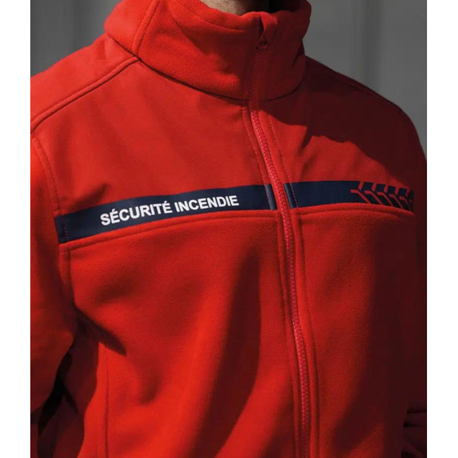 Fleecejacke Brandschutz Rot - Safetek by GK