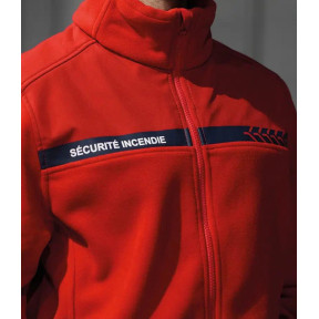 Veste polaire Sécurité Incendie Rouge - Safetek by GK