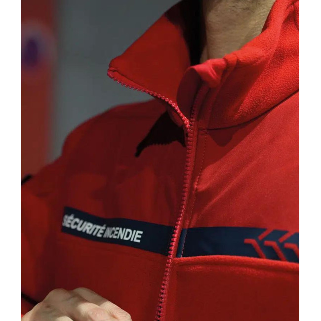 Veste polaire Sécurité Incendie Rouge - Safetek by GK